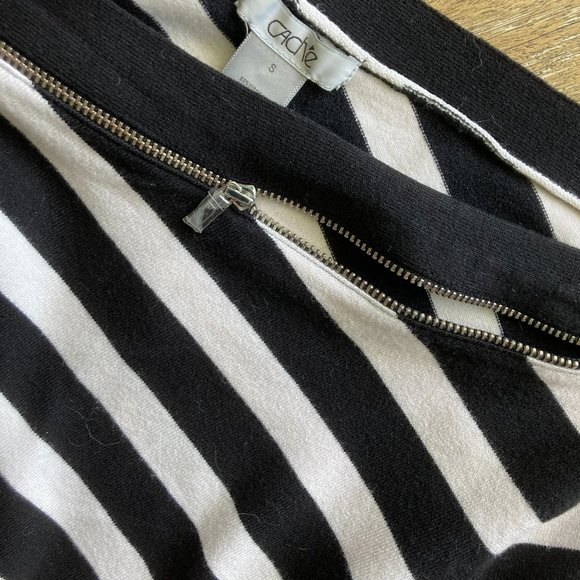 Cache Vintage Striped One Shoulder Size S Knit Top - Picture 6 of 9